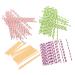 IMIKEYA 100pcs Marshmallow Stick Marshmallow Making Sticks Candy Treat Cocktail Drink Stirrers Marshmallow Supplies Xmas Candy Multiuse Lollipop Treat Sticks Bracket Paper Manual