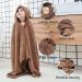 Gneliwm Baby Hooded Bath Towel Swaddle Wrap Blanket Bathrobe Ultra Soft Absorbent Coral Velvet Poncho Shower Towel for Newborn Infant Toddler (Brown Monkey) - Buy Online on SooperMarket.com