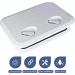 SmartMarine White Marine Deck Access Hatch 17.3x12.4 - Rectangle Boat Deck Hatch & Lid - Buy Online on SooperMarket.com