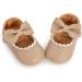 RVROVIC Baby Girl Moccasins | Princess Mary Jane Flat Crib Shoes 0-6 Months | Premium Lightweight Soft Sole Toddler Shoes (Beige) - Buy Online on SooperMarket.com