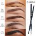 PHOERA Ultra-Slim Eyebrow Pencil with Brush - 04 Dark Brunette | Precise & Long-Lasting | Natural-Looking Brows - Buy Online on SooperMarket.com