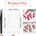 4 Sheets Christmas Nail Art Stickers 5D Embossed Snowflake Nail Decals Self-Adhesive Nail Stickers with Tweezers DIY Christmas Nail Design Decoration for Women Girls Style1 - Buy Online on SooperMarket.com