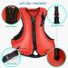 OMOUBOI Inflatable Snorkel Vest - Adult Swimming Jacket for Water Sports - Red - 90-220lbs - Buy Online on SooperMarket.com