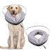 Petyoung Inflatable Dog Cone with Enhanced Anti Licking Baffle for Small Medium and Large Dogs Soft Cone for Dogs After Surgery to Stop Licking and Scratching XL (Neck:19-25 in)