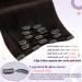 Shop Laavoo Dark Brown Real Hair Extensions - 50cm Clip In Remy 7PCs 105g for Effortless Volume - Buy Online on SooperMarket.com