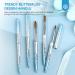 Saviland Professional Kolinsky Acrylic Nail Brush Set - 5PCS | Size 4/8/10/12/16 | Highly Absorbent Bristles for Acrylic Powder & Liquid | Nail Extension & Carving | Blue 02-Blue - Buy Online on SooperMarket.com