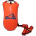 New Wave Swim Buoy for Open Water Swimmers and Triathletes - Light and Visible Float for Safe Training and Racing - Nylon TPU Orange Nylon-TPU 15L