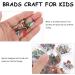EXCEART Mini Brads: Small Round Metal Paper Fasteners - Pastel Colors for Scrapbooking, Crafting, DIY - 6-12mm - 1 Box - Buy Online on SooperMarket.com