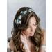 IYOU Flower Wedding Hair Vines Blue Crystal Bride Headband Leaf Guest Bridesmaid Hair Accessories for Women - Buy Online on SooperMarket.com