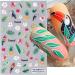 5D Embossed Spring Pink Magnolia Nail Art Stickers - Self Adhesive Floral Decals for Women Manicure - Buy Online on SooperMarket.com