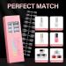 360PCS AILLSA Short Almond Nail Tips - Half Matte Soft Gel False Nails for DIY Press On Extensions - Clear Acrylic Gelly Tips - Valentine's Day Gift - 12 Sizes - Buy Online on SooperMarket.com