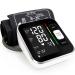 QGUGU Blood Pressure Monitor - Automatic Upper Arm Machine & Accurate Adjustable Digital BP Cuff Kit - Largest Backlit Display - 240 Sets Memory, Includes USB Cord, Carrying Case, Black (B22)
