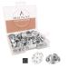 BEADNOVA 50PCS Butterfly Clutch Metal Pin Backs Pin Backings for Lapel Pins Pin Clips (Silver  50 pcs)