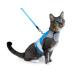 CAT SCHOOL Cat Harness and Leash Set for Outdoor Walks Training and Travel - Secure Soft Comfortable Cat Vest Harness with 10' Long Cat Leash - Easy to Use with Step-by-Step Instructions S/M