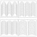 MAIOUSU STORE 4770pcs  120 Sheets 4 Designs Nail Art Stencils French Tip Guides Stickers Nail Art Tips Guides for DIY Decoration Stencil Tool 120 Sheets French Tip Guides Stickers