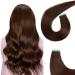 AGMITY Tape in Hair Extensions 100% Remy Human Hair 16 inches 20pcs 40g/pack Invisible Straight Thick Tape in Extensions Real Human Hair(16 inches #2 Darkest Brown) 16 inch #2 Darkest Brown