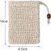 Nuoshen 2 Pcs Sisal Soap Bag - Natural Organic Exfoliating Soap Saver Pouch for Foaming & Drying Soaps - Buy Online on SooperMarket.com