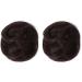REECHO 2 PCS Mini Claw Clip in Messy & Cat Ears Hair Bun Extensions Wig Accessory Updo Hairpieces for Women Girls (Pack of 2-3.5" Wavy Dark Brown) Pack of 2 - 3.5" Wavy Dark Brown - Buy Online on SooperMarket.com