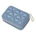 Lipstick Case with Mirror Travel Makeup Bag Mini Cosmetic Jewelry Box for Purse Lipstick Holder Bag for New Year Gift Blue