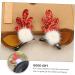 ABOOFAN 4 Pairs Christmas Antler Hair Christmas Hair Barrettes Reindeer Hair Accessory Reindeer Cosplay Clip Hair Clips for Kids Christmas Hair Pin Antlers Flocked Plastic Woman Cute - Buy Online on SooperMarket.com