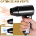 SHASUXTING 12V Car Styling Hair Dryer 2 Speed Car Hair Blow Dryer with Foldable Handle Compact Car Hair Dryer Available Hot and Cold Wind Car Styling Hair Blower for Self-Driving Travel Window Defrost Black - Buy Online on SooperMarket.com