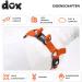 DDOXX Nylon Step-In Dog Harness - Adjustable Orange Puppy Harness for All Sizes - XXS (1.0 x 26-35 cm) - Comfortable & Durable International Shipping - Buy Online on SooperMarket.com