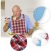 Adult Bib 3colors Adult Bib Washable Reusable Waterproof Dinning Aid Clothes Protector Clothing Protector with Optional Crumb Catcher and Vinyl Backing 17.7 * 29.5inch(Blue) - Buy Online on SooperMarket.com