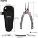 Booms Fishing X02 Aluminium Saltwater Fishing Pliers Kit - Hook Remover, Split Ring Pliers, Braided Line Cutters - X12_7 inch_Gun Color - Buy Online on SooperMarket.com
