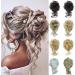 PrinFantasy Messy Hair Bun Chignon Synthetic Extension - Wavy Donut Updo Scrunchy Curly Hairpiece (GBFQ010) - One Size - Buy Online on SooperMarket.com