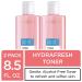 L'Oreal Paris HydraFresh Toner - Alcohol-Free Face Toner with Pro-Vitamin B5 for Smooth & Bright Complexion 8.5 Fl Oz (Pack of 2) - Buy Online on SooperMarket.com