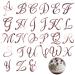 Letter Cake Toppers Acrylic Alphabet Cupcake Topper A-Z Cake Letters DIY Cake Decorations for Birthday Wedding Graduation Baby Shower Rose Gold