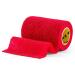 24 Rolls SPORTTAPE Self-Adhesive Football Sock Tape | 7.5cm x 4.5m - Red | Cohesive Bandage - Pet & Vet Wrap for Dogs & Horses | Compression Bandage Shin Pad Tape Football Ankle Red 7.5x450 cm (Pack of 24)