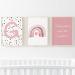 Pompom Prints Set of 3 Girls Bedroom Prints Rainbow Nursery Prints Scandi Boho Style Nursery Decor Playroom Prints Picture Frames not Included (5x7 Inch G) 5x7 Inch G
