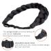 DIGUAN Afro Thick Yaki Straight Wide 2 Strands Synthetic Braided Headband for Black Women - Kinky Straight Natural Black Hairpiece - Buy Online on SooperMarket.com