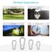 Pubiao 4-Piece Stainless Steel Carabiner Feather Hooks (M6) - Durable Chain Hooks for Travel Camping Hiking Fishing & Dog Walking - Buy Online on SooperMarket.com
