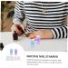IMIKEYA 2 Sets Nail Stamp Girls Suit Nail Art Stencils Pro Tools Silicone Manicure Art Stamper Gel for Nails Manicure Kit Jelly Stamper Clear Fully Transparent Silica Gel Aurora 6.5X3X3CM Purple Blue - Buy Online on SooperMarket.com