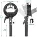 GODOX S2 Speedlite Bracket Bowens Mount Holder with Cold Shoe Flash Mount for Godox V1, AD200Pro, AD200, AD400Pro, V860II, TT350, TT685, TT600 Series Flash - Buy Online on SooperMarket.com