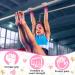 Unicorn Gymnastics Grips Set for Girls Kids - Pink Medium | 5 Pcs Hand Grips, Wristband, Sweatbands, Headband | Athletic Gloves with Drawstring Bags - Ideal Party Favors - Buy Online on SooperMarket.com