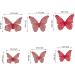 Arthsdite 40Pcs Edible Wafer Paper Butterfly Cupcake Toppers 3D Cake Realistic Pastel Butterfly Decoration for Birthday Party Wedding Food Decorations - Pink Pink 2 - Buy Online on SooperMarket.com