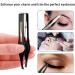 Fuyamp 2Pcs LED Lighted Tweezers Set - Stainless Steel Precision Tools for Hair Removal, Eyebrows, and Eyelashes - Perfect for Men and Women (Black+Blue) - Buy Online on SooperMarket.com