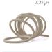 Soul Project Hair Ties - 100 No-Metal Elastic Bands for All Hair Types | Light Blonde 4mm - Perfect for Ponytails Braids & Gym - Buy Online on SooperMarket.com