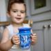Nuby 360 Edge 2 Stage Drinking Rim Cup with Removable Handles & hygienic Cover: 10 Oz/ 300 Ml  12M+  Camo  Blue (80807)