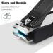 FERYES Nail Clippers Set - Stainless Steel Clippers with Catcher, 2 PCS for Fingernails and Toenails - Includes Black Metal Case - Buy Online on SooperMarket.com