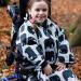 BundleBean Kids Wheelchair Poncho - Waterproof Rain Poncho for Ages 4-11 Years - Universal Fit with Peaked Hood - Grey Elephant - Buy Online on SooperMarket.com