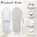12 Pairs White Disposable Spa Slippers - Open Toe Guest Bridesmaid Travel Slippers - Fits Most Men and Women - Buy Online on SooperMarket.com
