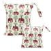 Egurs diaper bag for on the go wetbag 1 piece large + 1 piece medium elephant tree