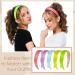 Yunsailing 99-Piece Satin Headbands Bulk - Colorful 1 Inch Wide Non-Slip Headbands for Girls DIY Craft - 33 Colors - Buy Online on SooperMarket.com