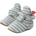 TMEOG Baby Booties Slippers - Infant Winter Boots for Boys & Girls 6-12 Months - Light Green Striped - Buy Online on SooperMarket.com
