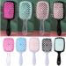 Comb Fluffy Shaped Comb Mesh Comb Wide Tooth Air Cushion Comb Massage Hair Brush Styling Tool Wide Tooth Comb (Color : Black Red) - Buy Online on SooperMarket.com