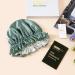 ZIMASILK 100% Mulberry Silk Bonnet for Women Hair Care - Double Layered Silk Hair Wrap for Sleeping - Elastic Stay On Head - Greyish Green/Ivory - One Size (Lightblue) - Buy Online on SooperMarket.com